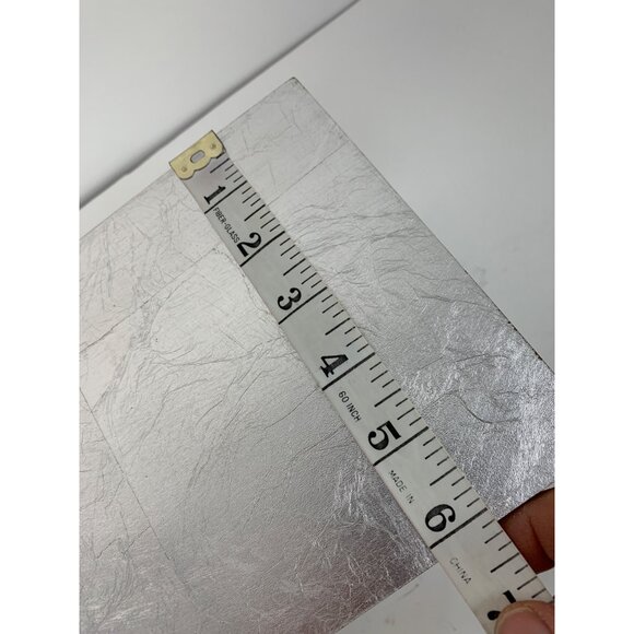 Silver Decorative Wood Jewelry Trinket Box Hing Lid Medium GUC 8816 - Picture 4 of 11